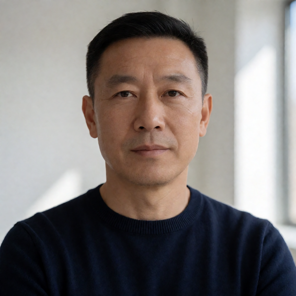 中年体育观察者头像，沉稳风格